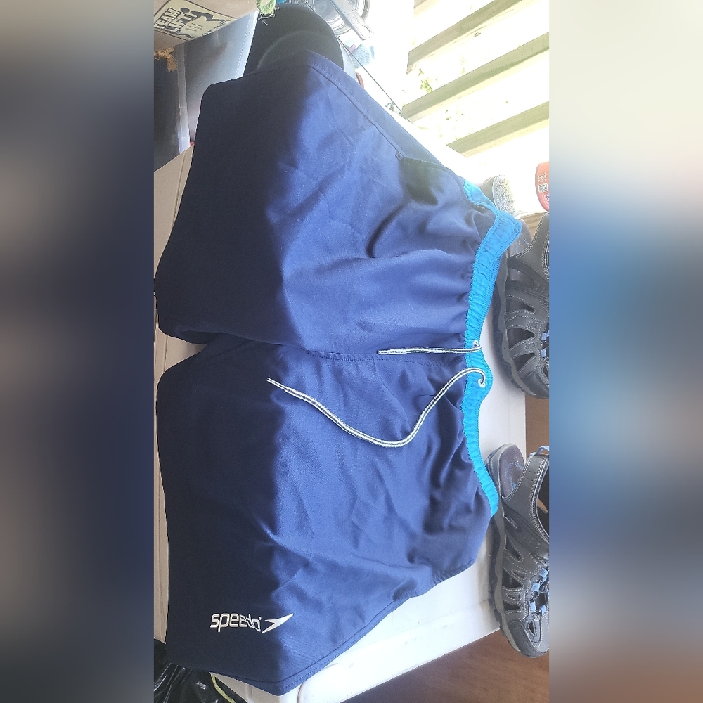 Speedo Blue and Bright Blue Swim Shorts